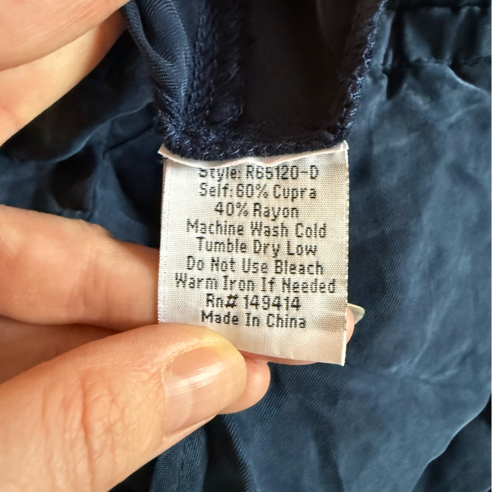 Women’s Johnny Was Dark Teal Blue Jogger Pants Sz M Athleisure Loungewear Travel - Picture 7 of 7